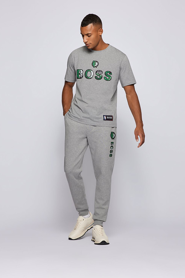 ΜΠΛΟΥΖΑ BOSS x NBA - 045 ΓΚΡΙ